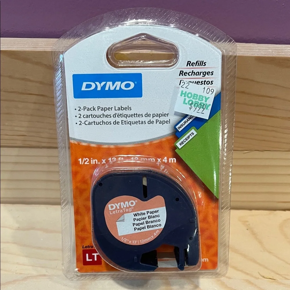 DYMO LetraTag Label Refills Bundle – 3 Pack (NEW & Sealed)